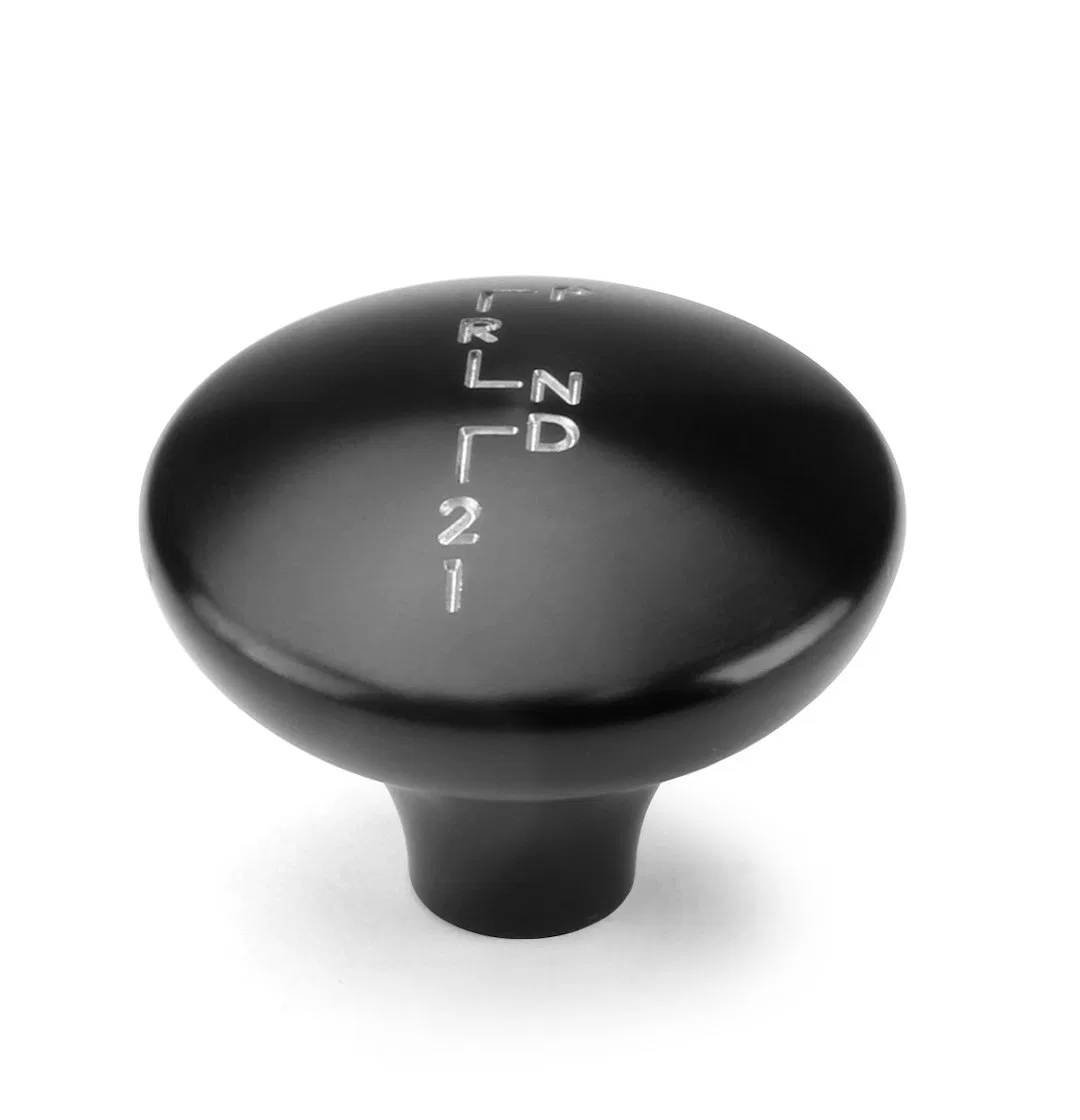 SK-6972 – LOKAR Shifter Knob, Auto Trans GM 3 Speed Pattern Screw Mounting Black Aluminum